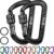 12kN (2697 lbs) Heavy Duty, Locking, Autolocking, Wiregate or Lightweight Snap Carabiner Clips, Hammock, Dog Leash Harness, Keychains