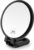 1X 15X Magnifying Hand Held Mirror,Double Side Folding Hand Mirror for Women with Adjustable Handle,Travel Table Desk Shaving Bathroom (Black)