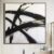 Abstract Franz Kline style Painting in Black and White | BLACK GLARE