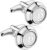 AMITER Mens Cufflinks with Initial A-Z, Classic Silver 26 Letters Cuff Links for Men Business Wedding Shirts