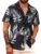 APTRO Men’s Hawaiian Shirt Short Sleeve Summer Beach Tropical Button Down Shirt