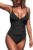 CUPSHE Women’s One Piece Swimsuit Tummy Control V Neck Bathing Suits