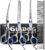 GLADOG Professional 5 in 1 Dog Grooming Scissors Set with Safety Round Tips, Sharp and Heavy-duty Pet Grooming Shears for Cats