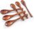 HANSGO Small Wooden Spoons, 6PCS Small Soup Spoons Serving Spoons Wooden Teaspoon for Coffee Tea Jam Bath Salts, 6″