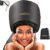 Hooded Hair Dryer w/A Headband Integrated That Reduces Heat Around Ears & Neck – Hair Dryer Hooded Diffuser Cap for Curly, Speeds Up Drying Time, Safety Deep Conditioning at Home – Portable, Large