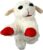 Multipet Plush Dog Toy, Lambchop, 10″ Regular, White, Large