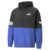 Puma Power Hooded Half Zip Windbreaker Mens Black, Blue Casual Athletic Outerwea