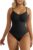 SHAPERX Women’s Shapewear Bodysuit Tummy Control Body Shaper Seamless Sculpting Snatched Waist Body Suit